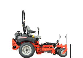 Gravely ProTurn deck reach measurements